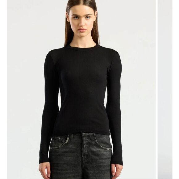 COTTON CITIZEN Verona Shirt Jet Black Womens Size Medium - Picture 1 of 9
